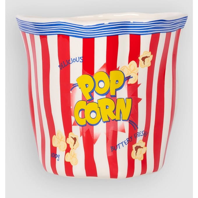 bitten Popcorn Keramische decoratievaas patroon