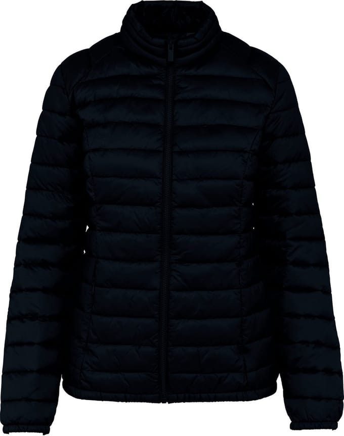 Gerecyclede lichte damesjas 'Sorona' polyester Zwart - M