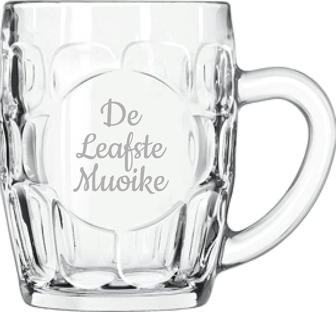 Gegraveerde Bierpul 55cl De Leafste Muoike