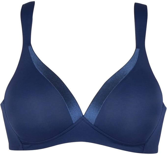 Naturana- 5119 - Soft BH met glansband - navy - 90C -