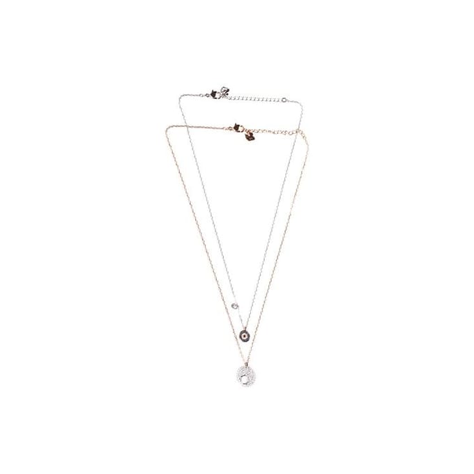 Swarovski Evil Eye dubbele hanger ketting voor dames 5272243 Box (Random Color) gray