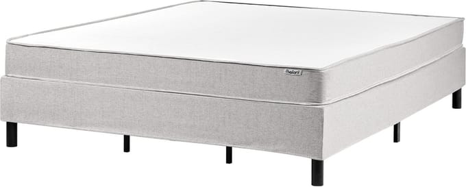 COUNTESS - Boxspringbed - Lichtgrijs - 180 x 200 cm - Polyester
