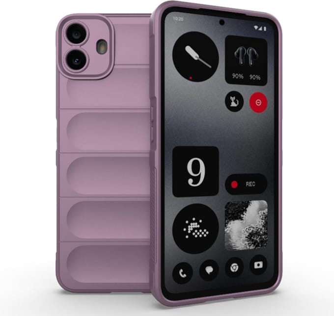 Hoesje geschikt voor Nothing CMF Phone 1 - Techsuit Magic Shield Silicone Back Cover - Paars