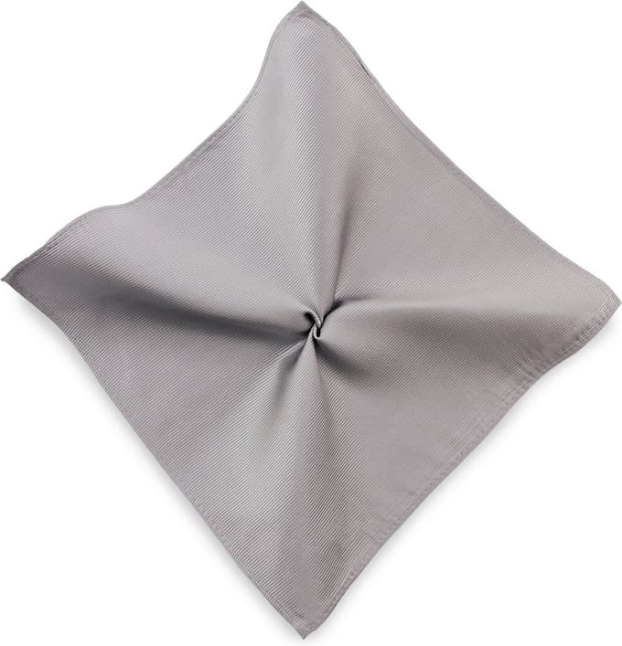 JB Collection - Pochets - pochet zijde repp grijs - grijs