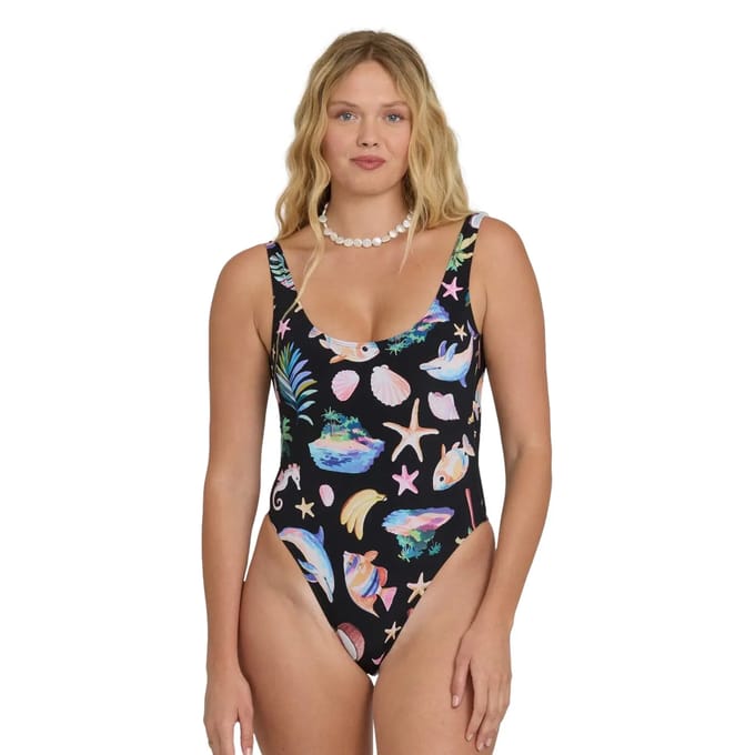 Dames zwempak uit 1 stuk Billabong Party Wave Tanker