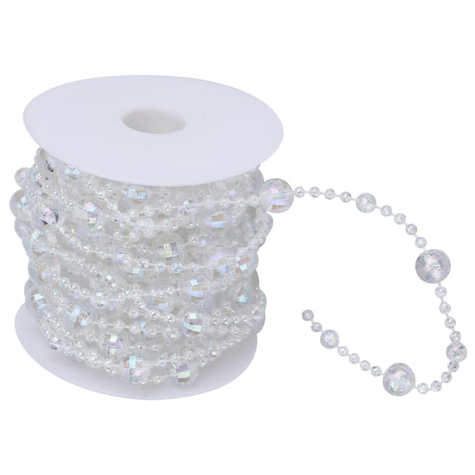 Acryl Kralen Slinger String DIY Feestgordijn Benodigdheden voor Bruiloftsdecoratie 32.8ft white