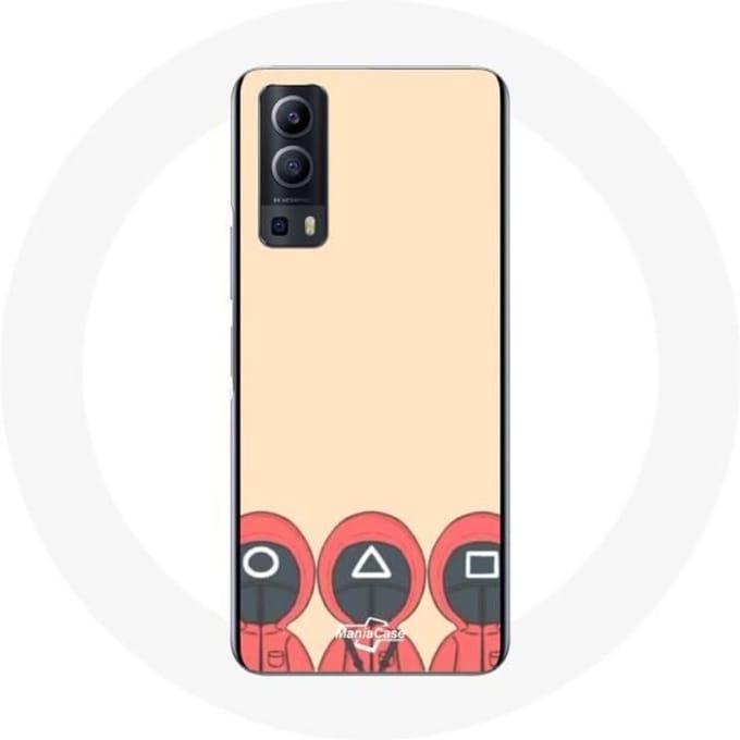 Vivo Y72 Case Squid Game Maskers Vierkante Driehoek en Cirkel Fan Art