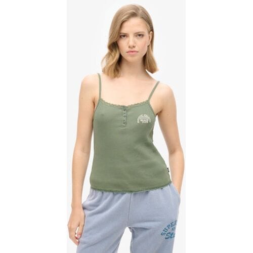 Superdry - Essential camitopje met knoopsluiting - Dames - Vesten