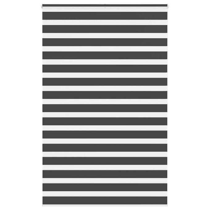 vidaXL - Zebra - rolgordijn - 150x200 - cm - stofbreedte - 145,9 - cm - zwart