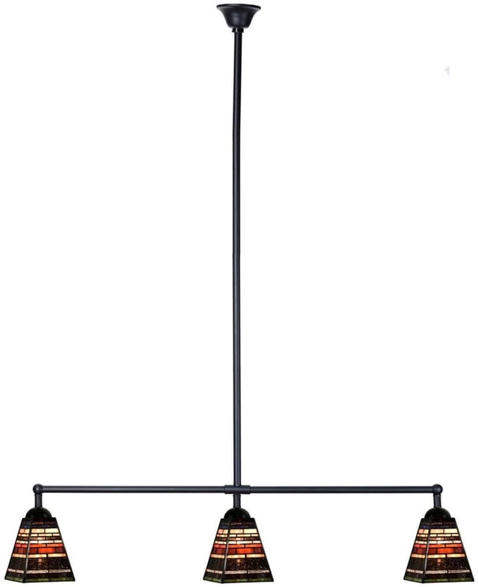 Tiffany T-lamp 3 lichts Industrial Small - Art Deco Trade