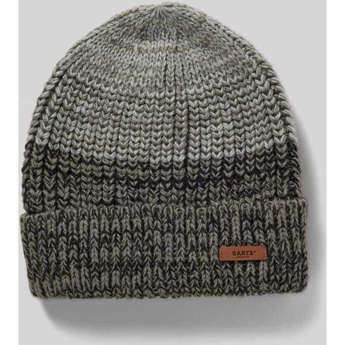 Beanie met labeldetail