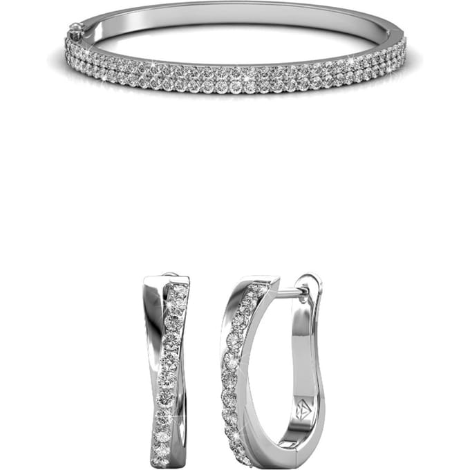 Glamour Criss Parures - Zilver en Kristal