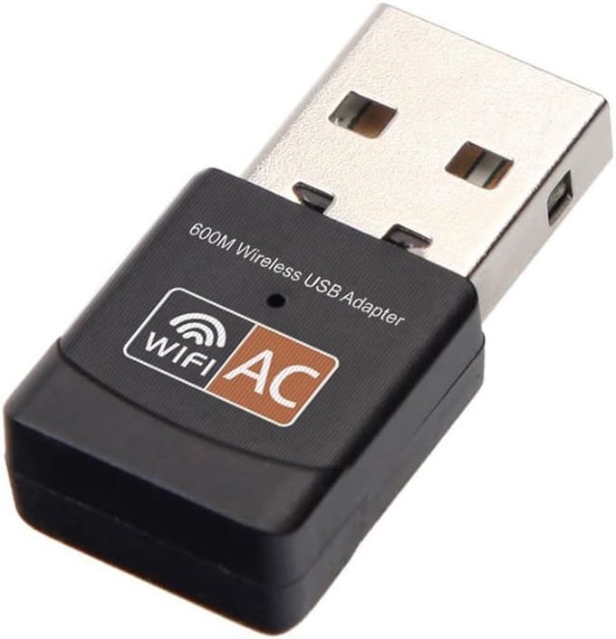 USB Wifi Adapter Dual Band 600Mbps AC WLAN Dongle voor Laptop Desktop