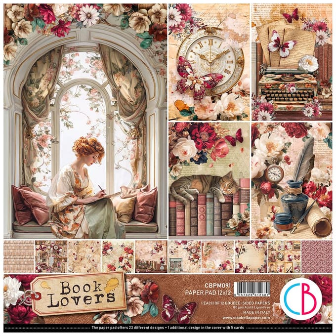 Scrapbookpapier "Book Lovers"