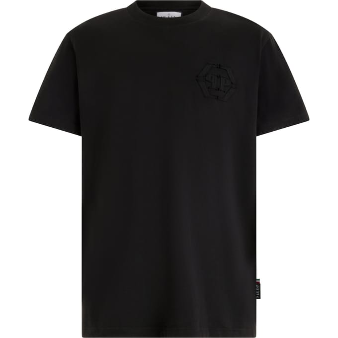 Round Neck T-Shirt Raw Edge Monogram Monogram