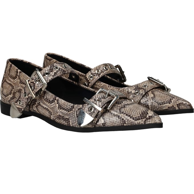 POSH by Poelman Ballerina's - Dames - Beige - Maat:41