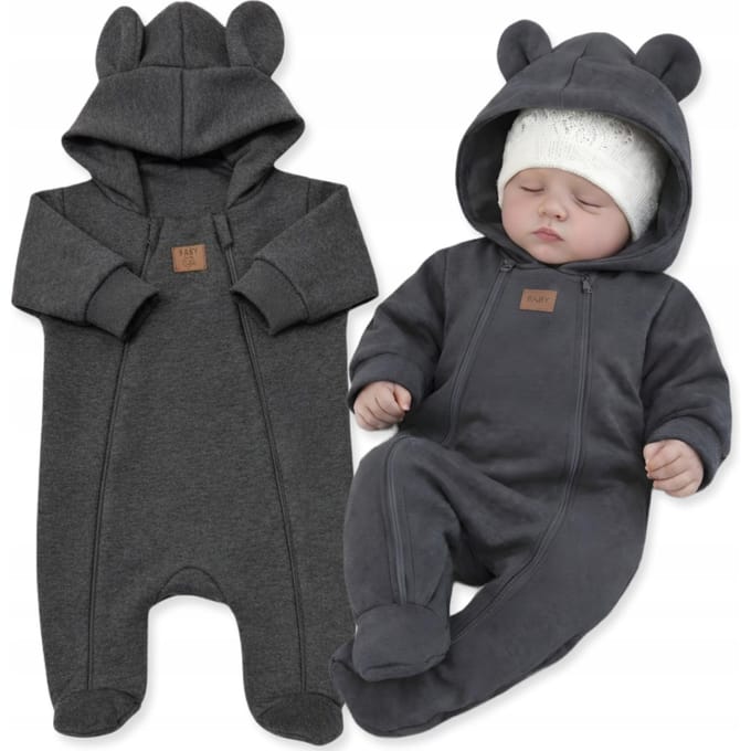 Dartomik - Baby Jumpsuit - Voorjaar/Herfst - Antraciet