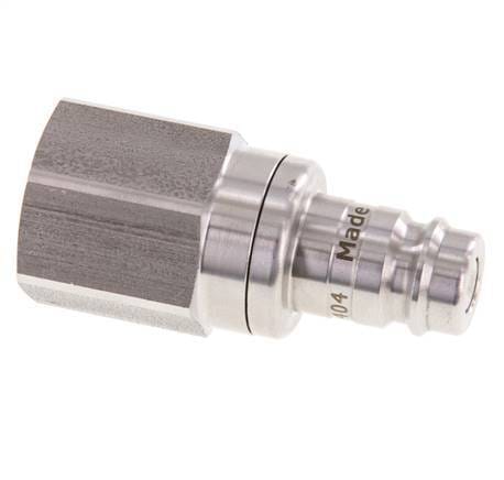 RVS 306L DN 10 Luchtkoppeling Insteeknippel G 1/2 inch Binnendraad Double Shut-Off - CLP10-F-SSL-SV-P-012