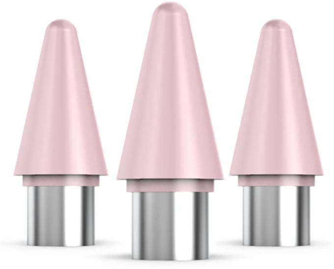Buddi Replacement Tips - Vervangbare stylus punten – Premium tips geschikt voor Buddi Flow en Buddi Flow 2 – iPad pen vervangpunt – Replacement tips voor Apple Pencil - Set van 3 - Roze