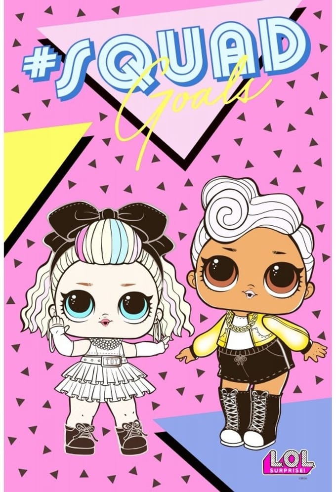 LOL Surprise! Fleeceplaid Goals - 100 x 150 cm - Roze