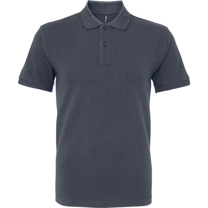 Asquith & Fox Menselijk organisch Klassiek Fit Poloshirt (Grafiet)