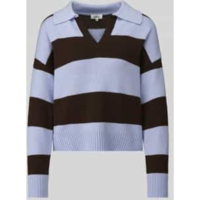 boxy fit gebreide pullover van katoenmix