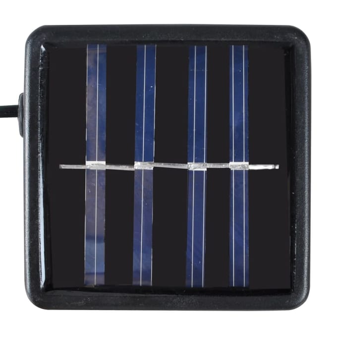 vidaXL - Ronde - kunstbuxus - 35 - cm - met - solar - LED-verlichting - (2 - stuks)