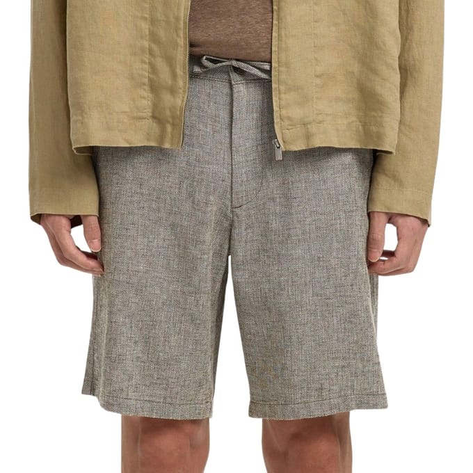 Selected  Korte Broek SLHREGULAR-BRODY LINEN BLD SHORTS