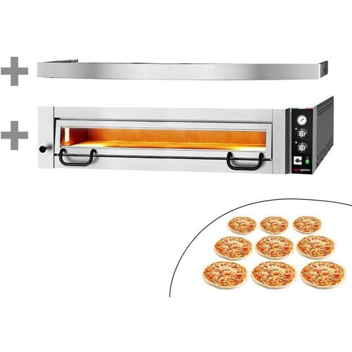 GGM Gastro Elektro Pizzaofen Power - 9x 34 cm - Manuell - inkl. Haube
