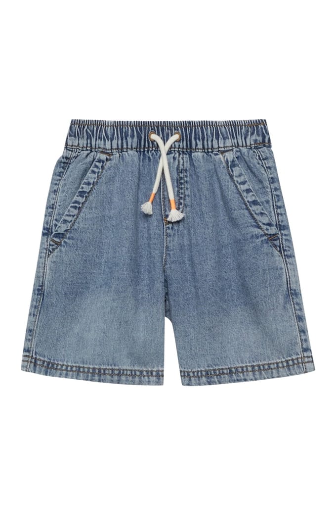 Jeans Bermuda Instapmodel Hoge Taille Zeer Wijd Versleten Effect Kind s.Oliver