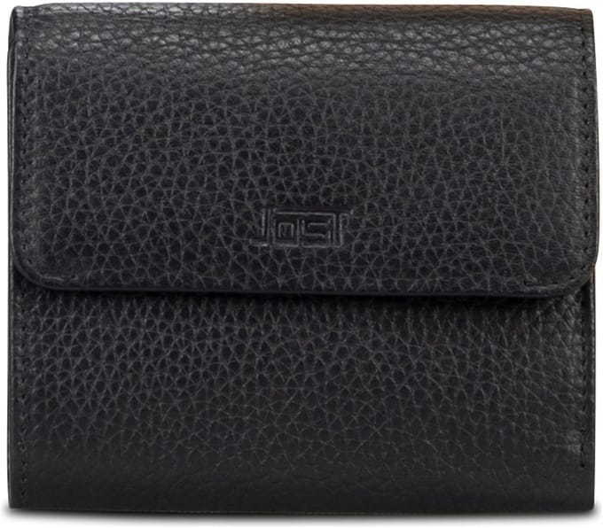 JOST Leren portemonnee Vika Wallet Black zwart