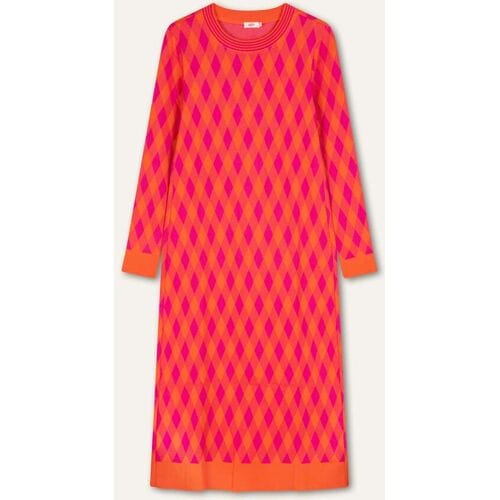 Oilily Dazzling Jurk- maatS Fuchsia Roze