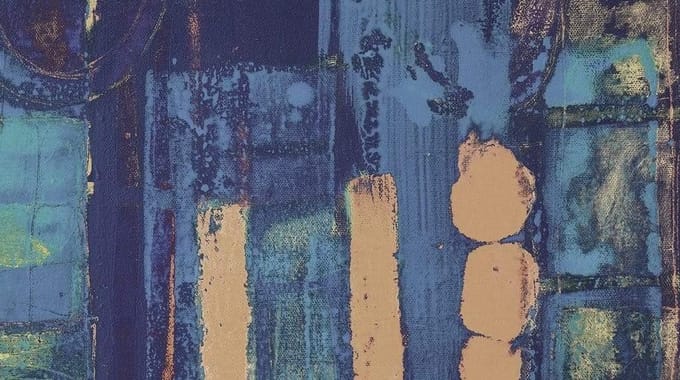 Fotobehang - Stems Blooming Blue 500x280cm - Vliesbehang