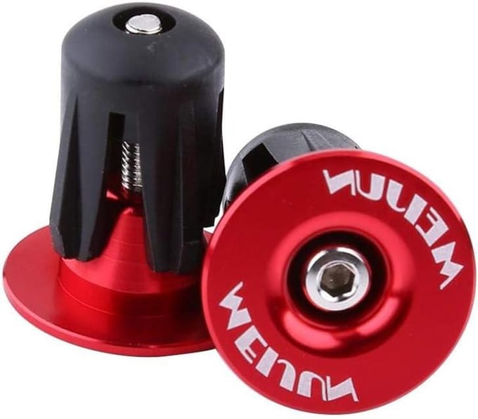 Fietsstuur Eindkap - Stuur Plug - Fietsen Beschermen - Aluminium Constructie - 2 stuks - Rood