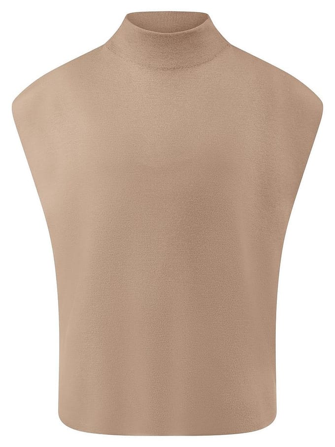 Sweatervest Van Peter Hahn beige