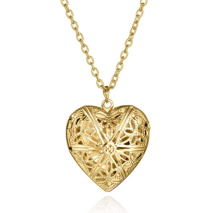 Victorious Dames Ketting – Gouden Hart – Goud – Uitklapbaar – 50cm