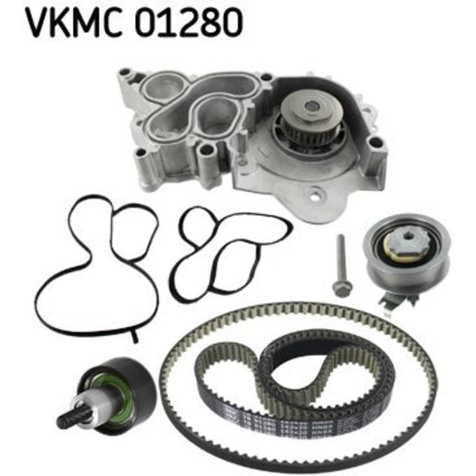 Waterpomp+distributieriem set SKF VKMC 01280