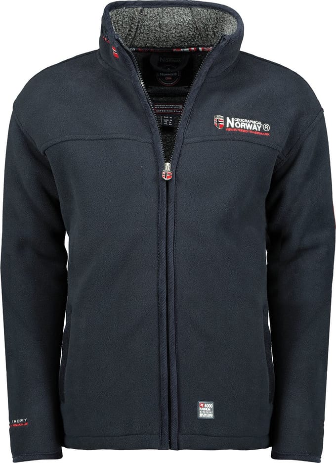 Fleece Vest Teddy Gevoerd Heren Blauw Geographical Norway - S