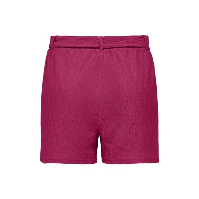Only roze dames broek   Regular fit   Steekzakken   Structuur patroon   Elastische boord   Regular waist Roze S