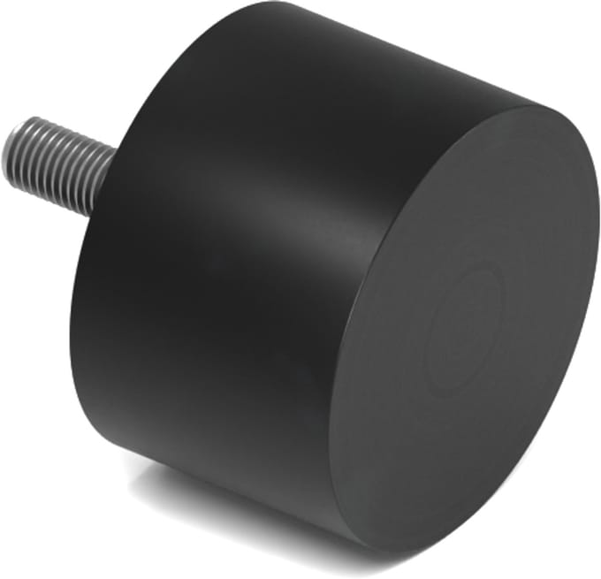 Rubbermagazijn - Trillingsvoet - Type D - 75x50mm - M12 - Set 5 stuks