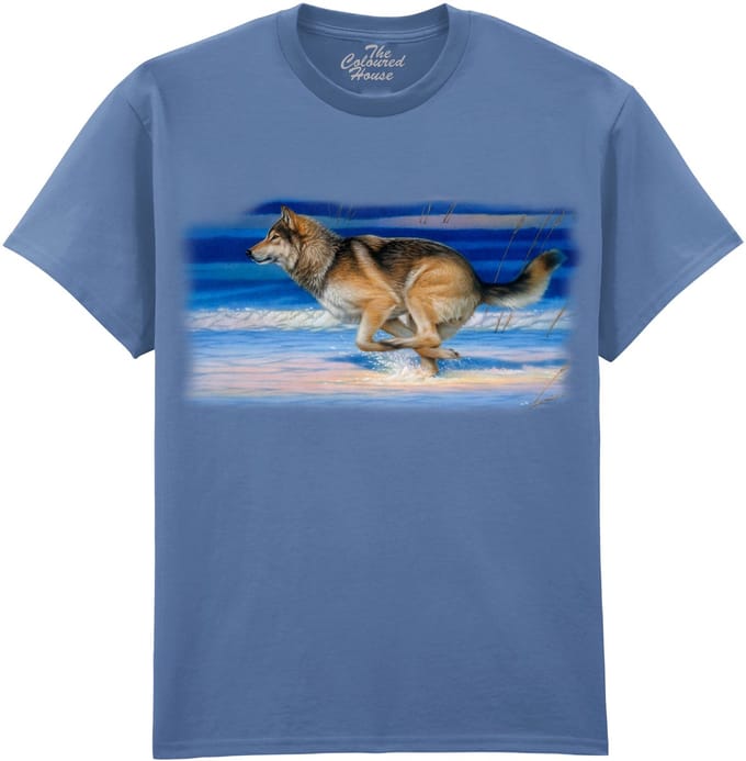 Wolf Snow Beat The Coloured House T-shirt M
