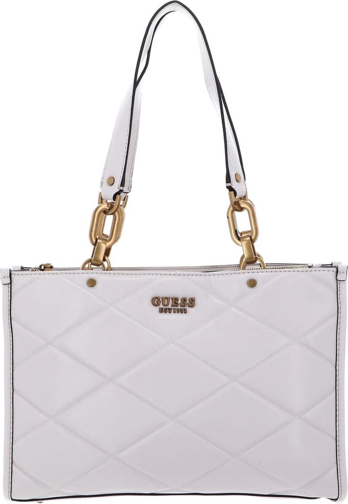 GUESS Schoudertas Cilian Girlfriend Satchel Stone Crème