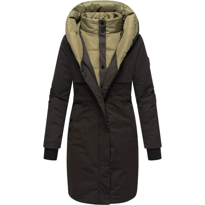 Navahoo dames winterjas Snowelf – Licht & Warm met magneetsluiting