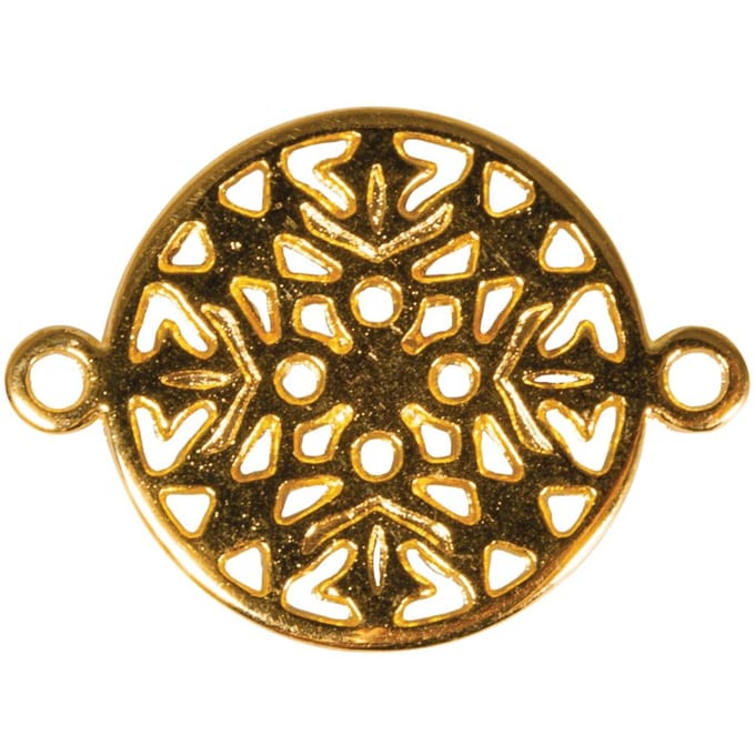 Charms connector "Mandala" - Goud