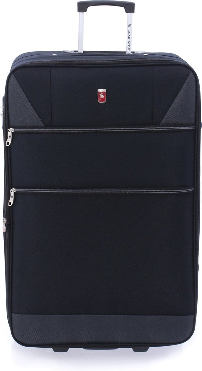 Gladiator Metro Grote Koffer - 72 cm - 80/95 liter - Expandable - Zwart