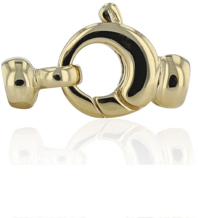 Luna-Pearls - 605.1585 - Sieradensluiting - Dames - 585 Geelgoud - 12mm