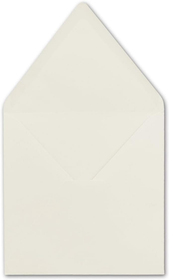 Vierkante Enveloppen 15,5 x 15,5 cm Natuurwit 110 g/m2 Zonder Venster