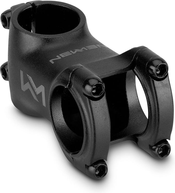 NEWMEN Evolution Stuurpen - 31.8 MM - Hoek 6° - 4 BOUT - 80 MM - Aluminium - Zwart
