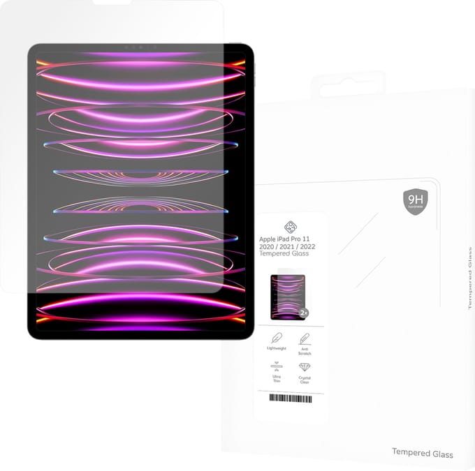 Cazy screenprotector geschikt voor iPad Pro 11 (2022) / Pro 11 (2021) / Pro 11 (2020) - Screenprotector Tablet Glas - 2 Stuks
