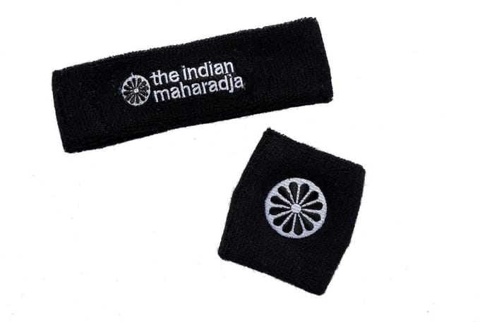 The Indian Maharadja Zweetbanden set - Zwart